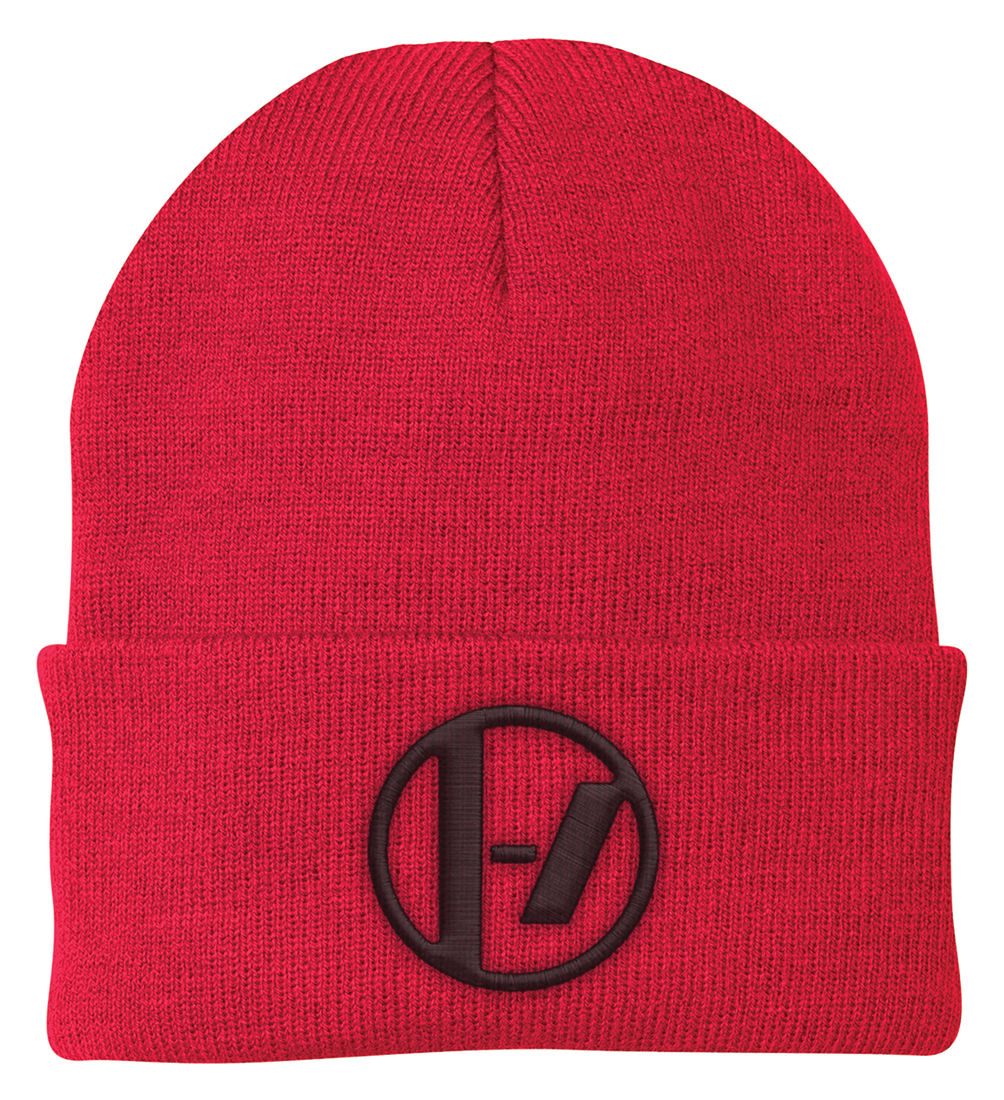 LOGO RED BEANIE