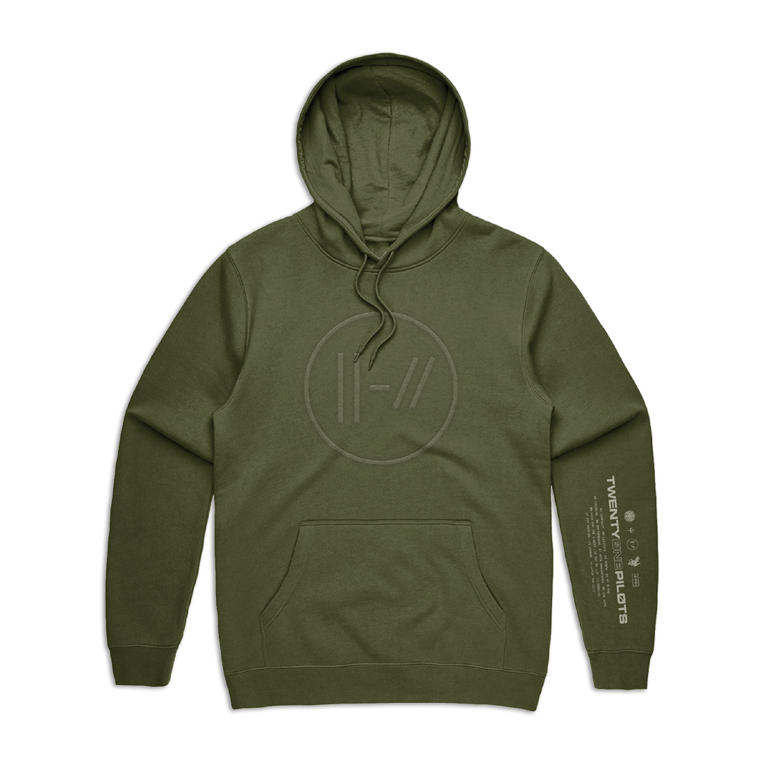 Army Green Hoodie (Embroidered)