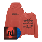 Breach Blue Vinyl + Red Hoodie Bundle