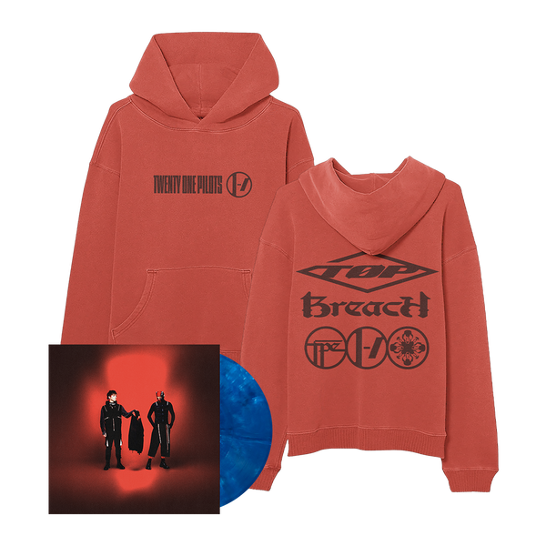 Breach Blue Vinyl + Red Hoodie Bundle
