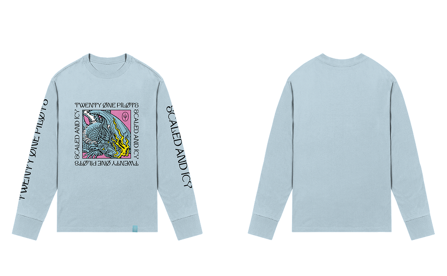 Dragon Box Blue Long Sleeve T Shirt Twenty One Pilots Official Store