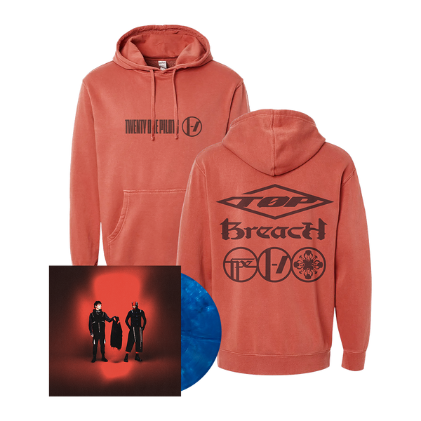 Breach Blue Vinyl + Red Hoodie Bundle