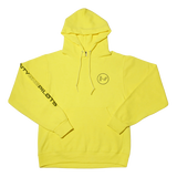 Embroidered Logo Yellow Hoodie